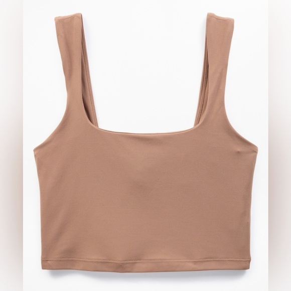 NWT Athleta Transcend Square Neck Crop Auborn Bra Size Medium (A-C Cups) - Picture 4 of 8